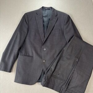 Jack Victor Exclusive Collection Suit 42R Super 110s Wool Italy Fabric Black MiC